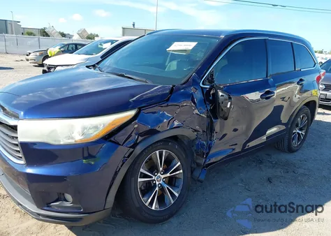 2016 Toyota Highlander Xle V6 from USA, damaged, VIN 5TDKKRFHXGS126314